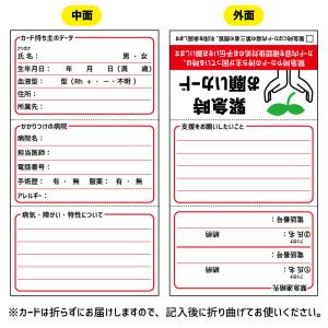 緊急時お願いカード カラビナ付カードケースセッ...の詳細画像4
