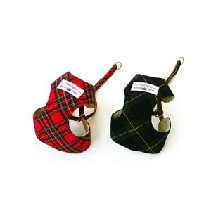 フェリーク タータンチェックベストハーネス レッド 1号の商品画像