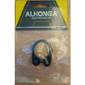 ALHONGA シートクランプ HL-C056A-31.8mm ブラック 4mm六角ボルト止め