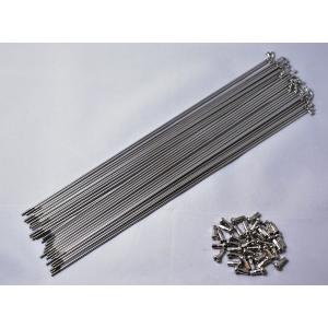 スレンレススポーク 36本 ニップル付 一般車用 スポーク太さ:14番