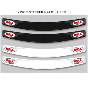 BELL RACING バイザーステッカー ホワイト 2枚セット オプションパーツ