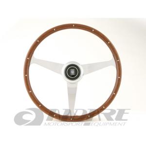 ナルディ(NARDI) ステアリング ヴィンテージ ANNI50 マホガニーウッド(WOOD)＆ポリッシュスポーク 380mm  00301007｜andare-y-shop