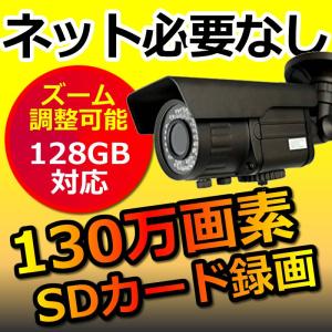 防犯カメラ 家庭用　sdカード録画 屋外 ズームレンズ 防水 バレット 高画質　  av-720pvftfsd