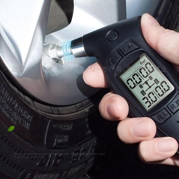 タイヤゲージ 空気圧チェッカー カー用品 モニター付き 数字表示 安心安全 エアゲージ 空気圧計