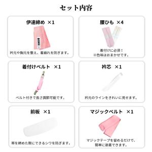 袴用 着付け 11点 セット 二尺袖 着付け小...の詳細画像1