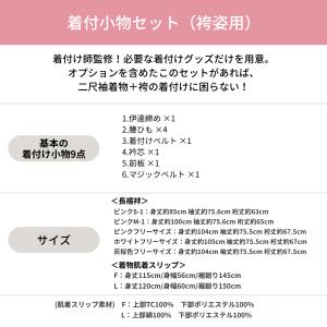 袴用 着付け 11点 セット 二尺袖 着付け小...の詳細画像2