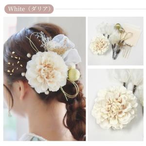レディース 水引き 髪飾り ヘアアクセ オーガ...の詳細画像3