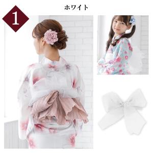 レディース オーガンジー 兵児帯 帯単品 かわ...の詳細画像3