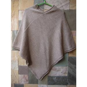 アルパカ100％ALPACA CAMARGOポンチョコート 帽子付き : 南米ペルー