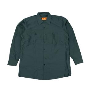 父の日　ギフト包装無料　REDKAP　L/S　4.25oz　WORKSHIRTS　GREEN｜andfactory