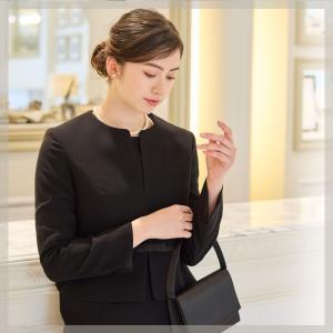 喪服 レディース ブラックフォーマル リボン ...の詳細画像2
