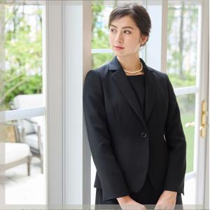 喪服 レディース ブラックフォーマル 3点セッ...の詳細画像3