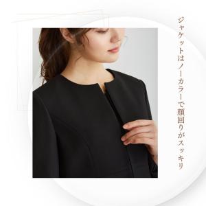 喪服 ブラックフォーマル レディース ロング丈...の詳細画像4
