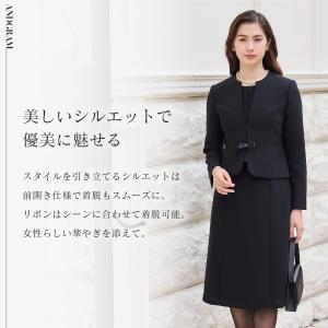 喪服 レディース ブラックフォーマル 立ち襟 ...の詳細画像1