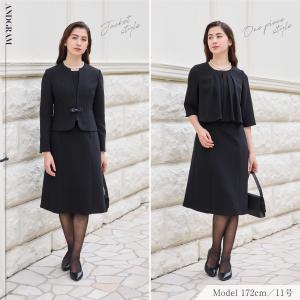 喪服 レディース ブラックフォーマル 立ち襟 ...の詳細画像2