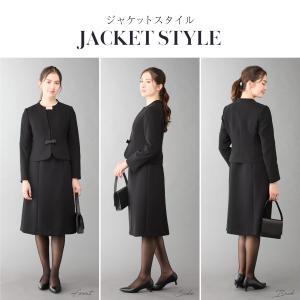 喪服 レディース ブラックフォーマル 立ち襟 ...の詳細画像3