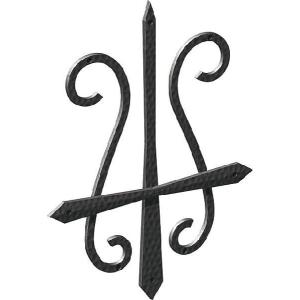 壁飾り 外壁 アイアン風 妻飾り ワイド型 35型 黒 シンボル［s.k] 壁飾り 外壁 アイアン風 妻飾り ワイド型 35型 黒 シンボル アルミ鋳物 壁
