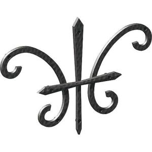 壁飾り 外壁 アイアン風 妻飾り ワイド型 35型 黒 シンボル アルミ鋳物 壁飾り 外壁 アイアン風 妻飾り IT4707 グラファイト ブラック