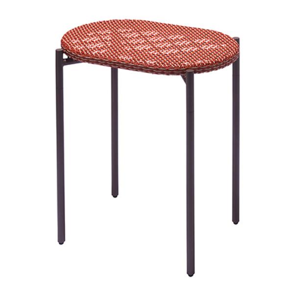 ガーデンファニチャー テーブル WA-テーブル レッド 赤 横690×奥行465×高さ730mm ス...