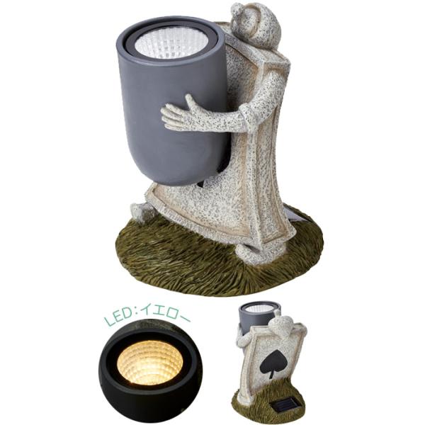 ソーラーライト 屋外 誘導灯 LED ガーデンライト 光センサー付 照明 トランプ兵士 スペード オ...