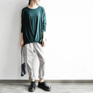 カットソー レディース 長袖 無地 おしゃれ 体型カバートップス レディス オシャレ 20代 30代 40代 おしゃれ