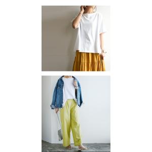 カットソー レディース 半袖 春 夏 tシャツ...の詳細画像5