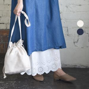 ペチスカート ロング コットン レース 綿 マキシ丈