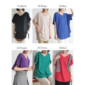 tシャツ 半袖 レディース カットソー 日本製...の詳細画像5