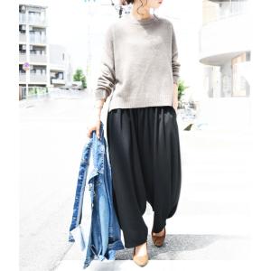 サルエルパンツ レディース ロング 春 夏 秋...の詳細画像3