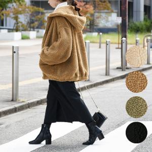 ボアパーカー オーバーサイズ ゆったり あったかい 羽織り アウター レディース 20代 30代 40代 おしゃれ