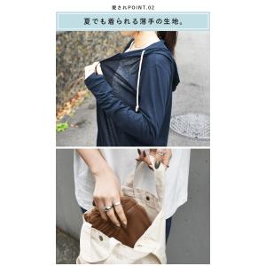 パーカー uvカット 涼しい おしゃれ ロング...の詳細画像5