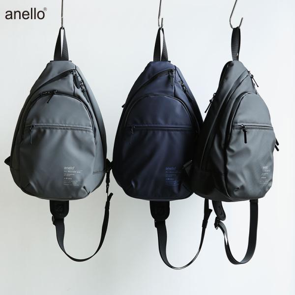 anello アネロ ボディバッグ レディース メンズ ショルダー 耐水 黒 かばん 鞄 多機能 斜...