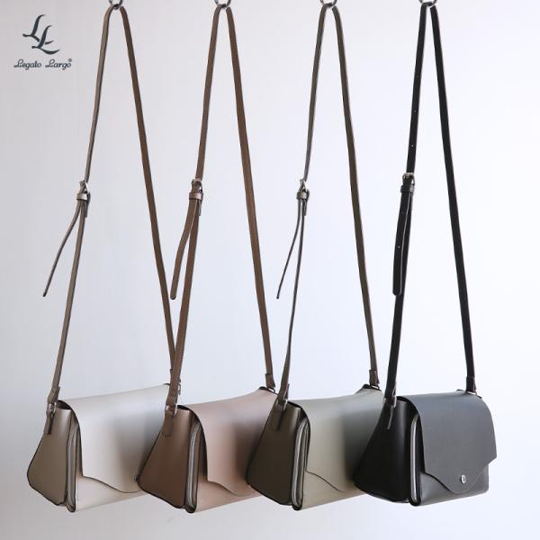 Legato Largo レガートラルゴ お財布ショルダー 横型 レディース 軽量 軽い 黒 斜めが...