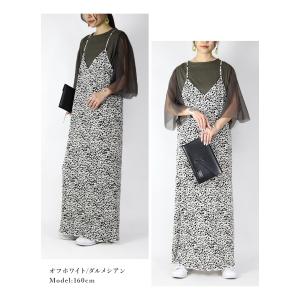 ワンピース ロング キャミワンピース プリーツ...の詳細画像4