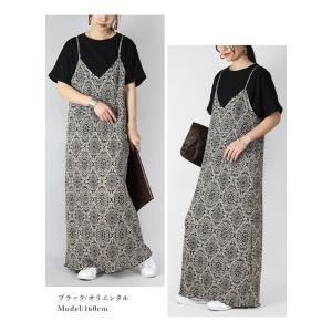 ワンピース ロング キャミワンピース プリーツ...の詳細画像5
