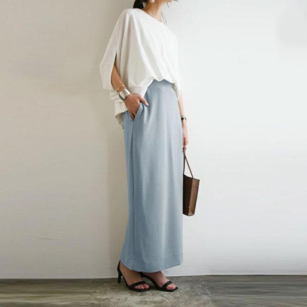 ナロースカート ロング レディース 春 夏 ボトムス 50代 40代 30代 20代 上品 きれいめ...