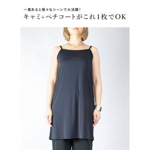 ペチコート ワンピース キャミワンピ ロング丈...の詳細画像3