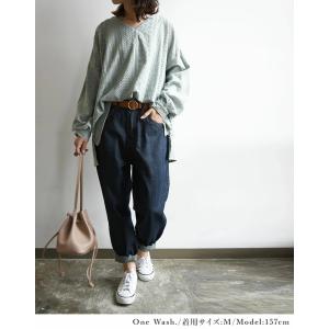 サルエルパンツ デニム レディース ジーパン ...の詳細画像5