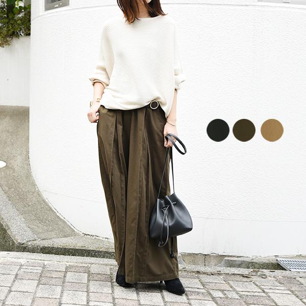 ワイドパンツ レディース 綿 ロング 春 秋 冬 コットン 50代 40代 30代 20代 大きいサ...