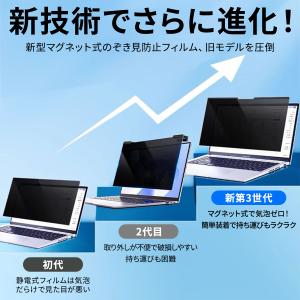 13.3インチ のぞき見防止 フィルター 16...の詳細画像3