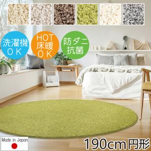 ラグマット ラグ ジャスパー 190cm円形 抗菌 防ダニ 洗える プレーベル おしゃれ 北欧 シャギーラグ 日本製 秋冬春夏用 P01