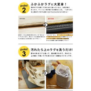 防音 ふかふか 下敷き専用ラグ ふかぴた 約1...の詳細画像3