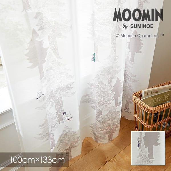 レースカーテン 北欧 MOOMIN ムーミン PUUT / プート 100×133cm (1枚入り)...