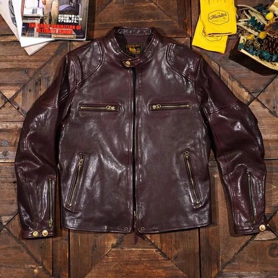 少量生産 革ジャン レザージャケット 本革 羊革 シープスキン メンズ レザージャケット シングルラ...