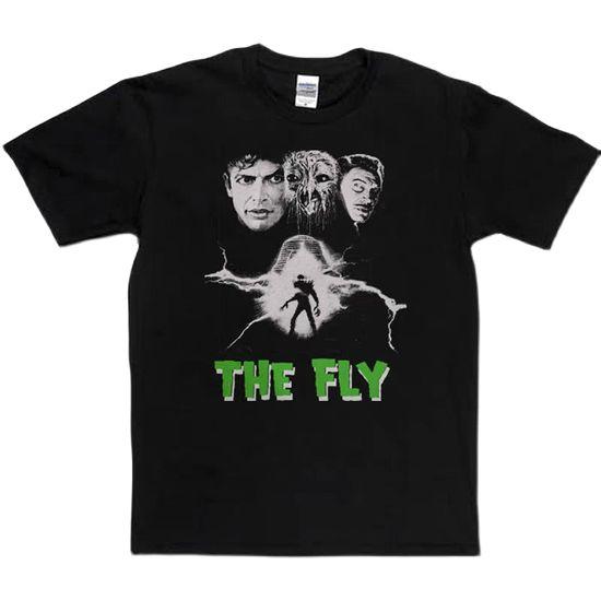 メンズ レディース半袖Tシャツ 映画 ROCK Tシャツ The FLY/ザ フライ ブラック