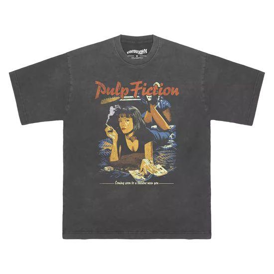メンズ レディース半袖Tシャツ 映画 ROCK Tシャツ Pulp Fiction/パルプフィクショ...