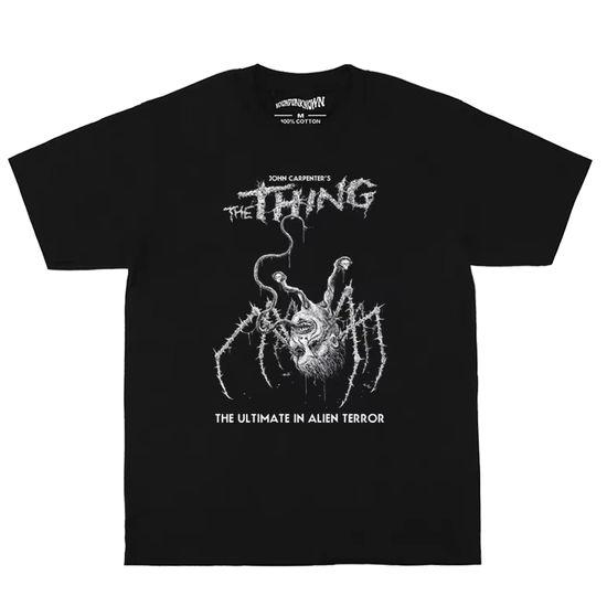メンズ レディース 半袖Tシャツ 映画 アート Tシャツ THE THING 遊星からの物体X ブラ...