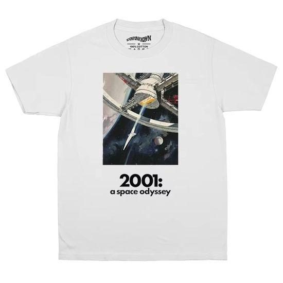 メンズ レディース半袖Tシャツ 映画 ROCK Tシャツ 2001年宇宙の旅 ホワイト
