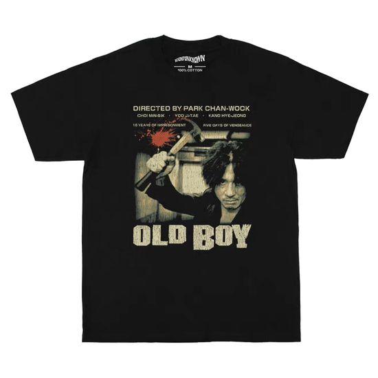 メンズ レディース半袖Tシャツ 映画 ROCK Tシャツ OLD BOY/オールドボーイ ブラック