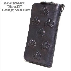 JUNKY'S PARADISE[ジャンキーズパラダイス] スカル総柄刺繍 牛革